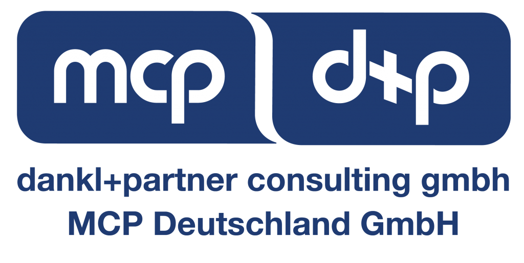 Logo dankl+partner consulting und MCP Deutschland, Ihr Partner für Instandhaltung, Asset Management und Engineering